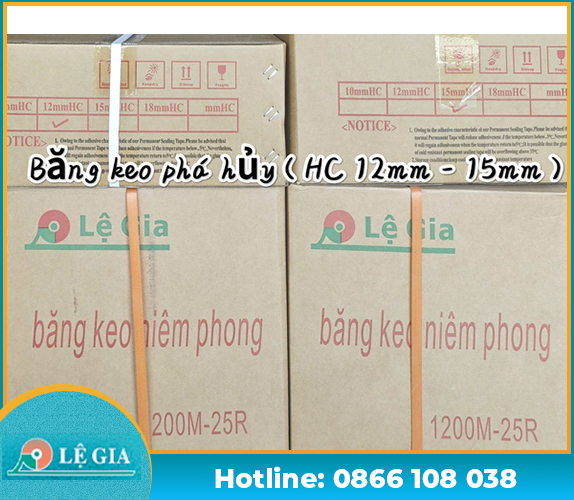 Băng keo phá hủy HC 15