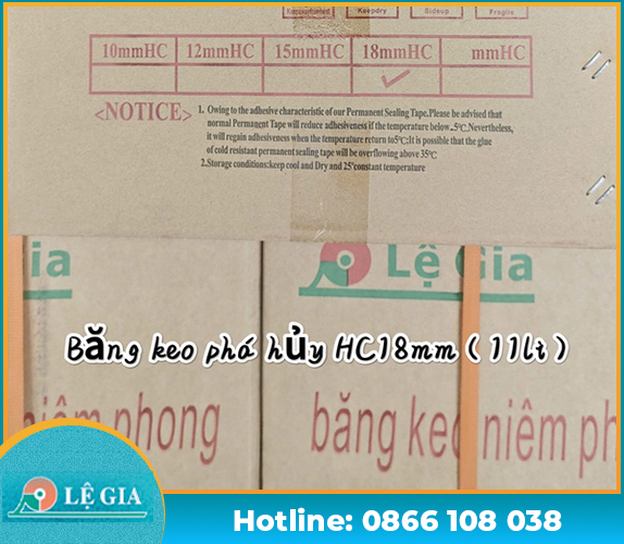 Băng keo phá hủy HC 18