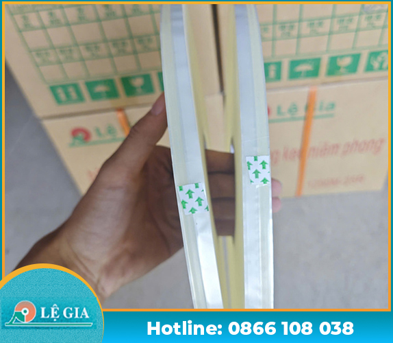 Băng keo PE 5 li trắng trơn